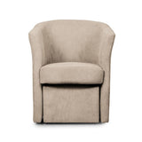 djerba tessuto crema soro 23 con pouf estraibile, vista ambientata in soggiorno o angolo lettura