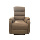 poltrona relax futura mozart taupè manuale 8 punti di massaggio, vista ambientata in salotto o stanza relax