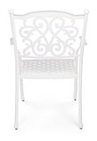 Set di 4 sedie con braccioli IVREA in alluminio bianco
