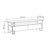 porta tv cornea due ante antracite, design elegante per integrare tecnologia e stile