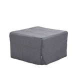 pouf letto singolo pieghevole vega tessuto colore grigio, complemento d’arredo ideale per soggiorno o camera