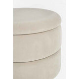 pouf contenitore pavlina beige, complemento d’arredo ideale per soggiorno o camera
