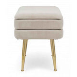 Panca singola contenitore PAVLINA beige 50X35X42 cm