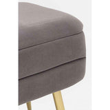 Panca singola contenitore PAVLINA grigio 50X35X42 cm