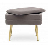 Panca singola contenitore PAVLINA grigio 50X35X42 cm