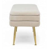 Panca contenitore PAVLINA beige 80X38X42 cm