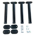 set 4 piedini per rete h 35 cm., rete letto vista frontalmente