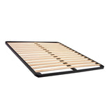 rete flexa 14 doghe in legno per letto da una piazza e mezza 120x200 senza piedini, rete letto in misura speciale vista frontalmente