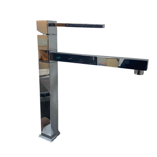 miscelatore egeo cromo per cucina, rubinetto visto frontalmente