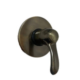 miscelatore doccia incasso bologna ottone antico, rubinetto visto frontalmente