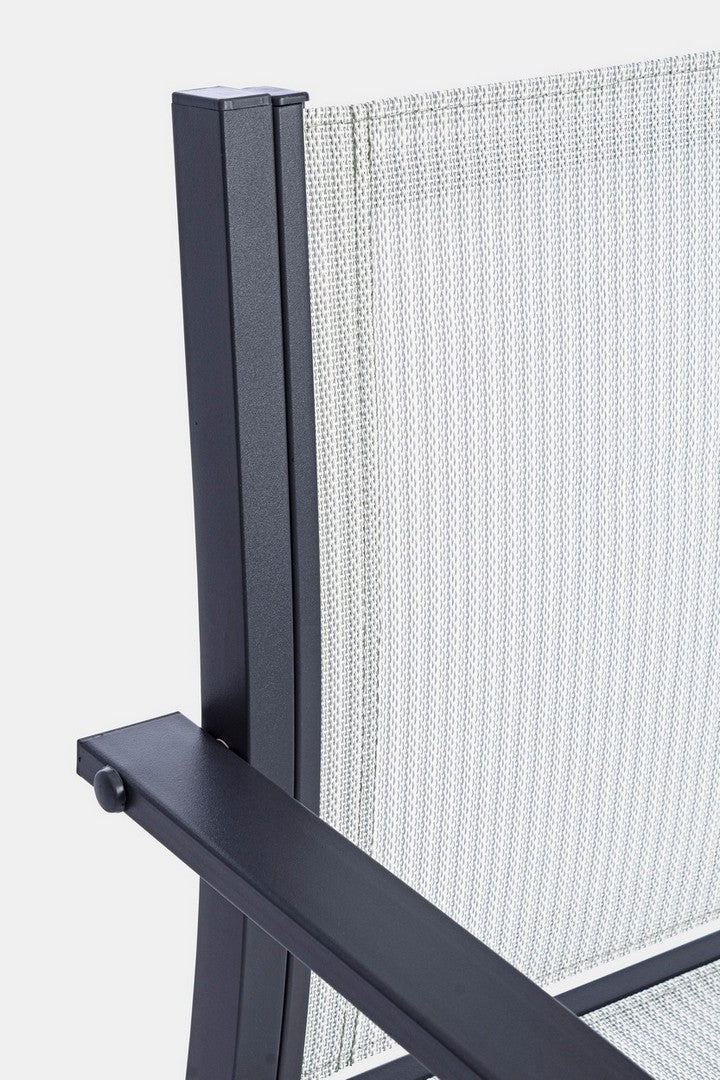 set salotto auri antracite, ambientazione in terrazza, patio o bordo piscina