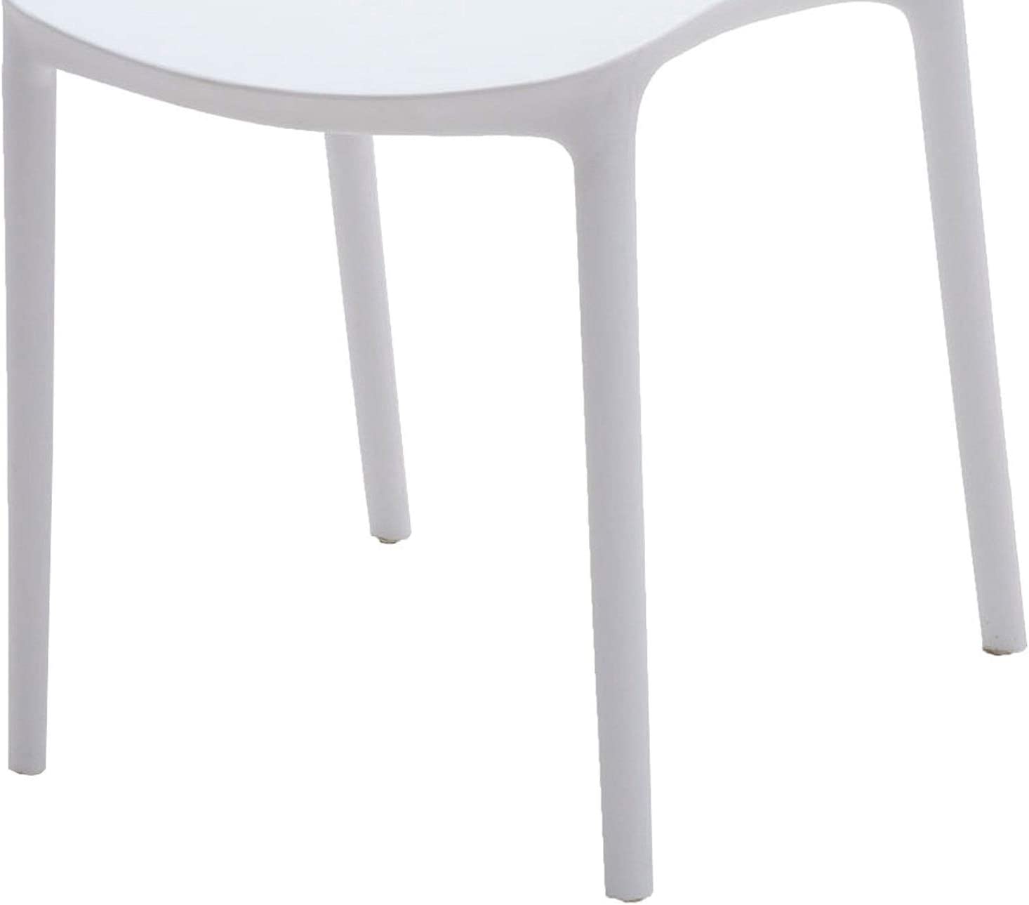 set di 4 sedie fuerteventura in polipropilene bianche, comoda e leggera, perfetta per giardino o balcone