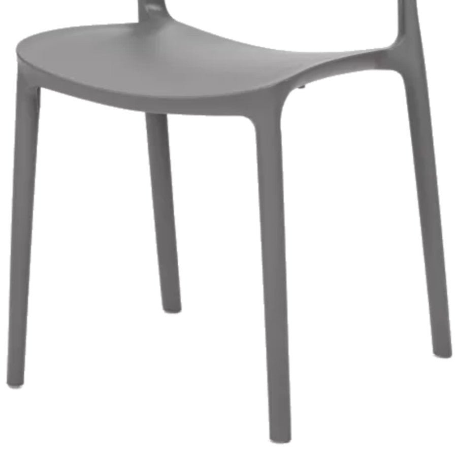 set di 4 sedie fuerteventura in polipropilene grigie, ideale per arredare con stile il tuo spazio outdoor