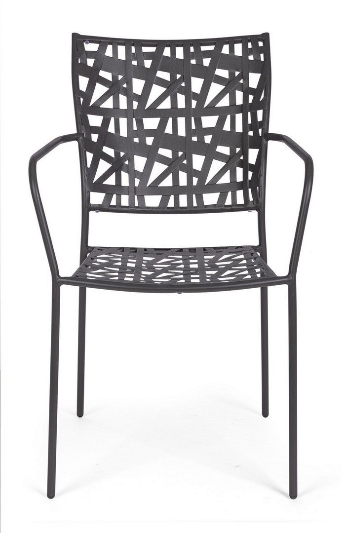 set di 4 sedie kelsie antracite, ideale per arredare con stile il tuo spazio outdoor