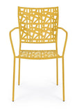 set di 4 sedie kelsie ocra, ideale per arredare con stile il tuo spazio outdoor