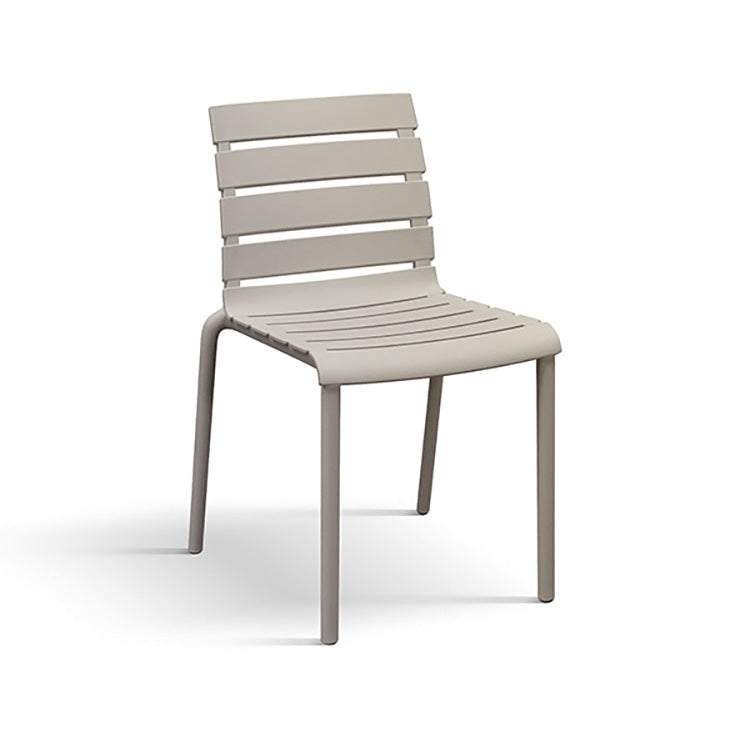 set di 6 sedie gandia in polipropilene sabbia, impilabili, sedia per esterno resistente agli agenti atmosferici