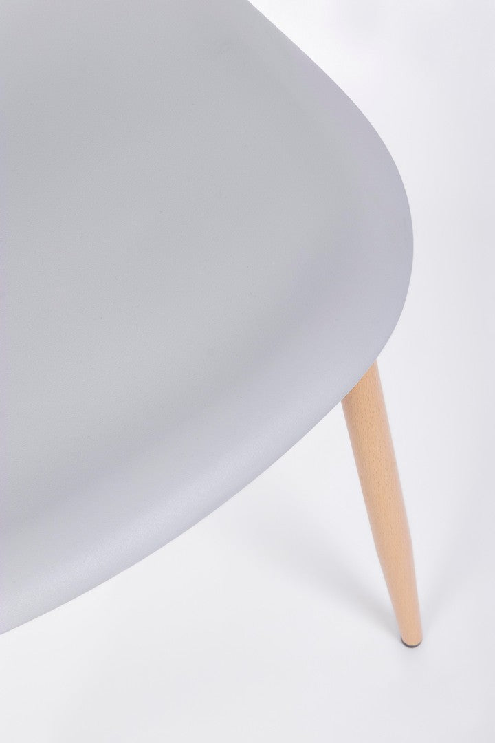 set di 4 sedie mandy in polipropilene grigio, facile da abbinare a qualsiasi stile d’arredo