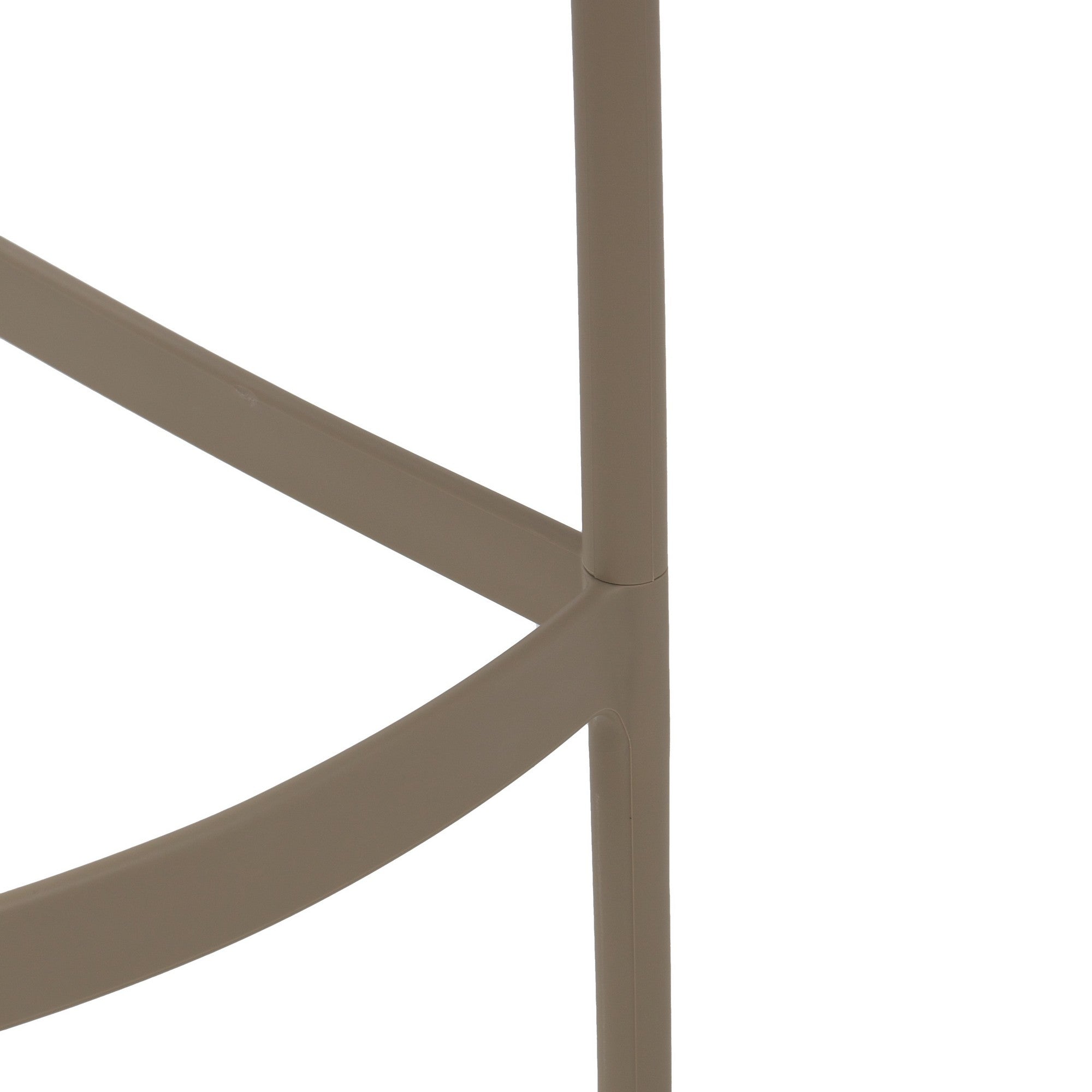 set di 4 sgabelli liverpool in polipropilene tortora, struttura solida con finitura resistente ai raggi UV