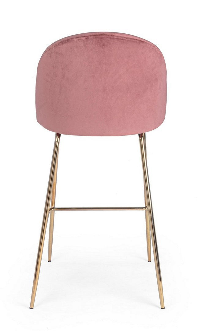 set di 2 sgabelli bar carry rosa, design salvaspazio ideale per ambienti contemporanei