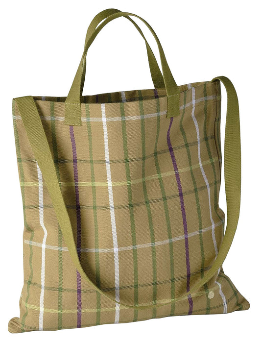 sacco citta scotty marrone, colore marrone, taglia 38 x 38. vista frontale della borsa daily in tessuto naturale su sfondo neutro