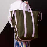 maxi borsa poppins cavolo riccio, colore cavolo riccio, taglia 48 x 33 x 33. realizzata in 100% cotone biologico per uno stile sostenibile e pratico