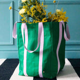 maxi borsa poppins erba, colore erba, taglia 48 x 33 x 33. design extra-capiente perfetto per la spesa o la spiaggia