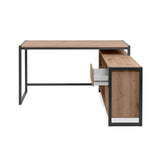 scrivania angolare denver37a reversibile quercia antracite, design minimal e funzionale per ogni tipo di arredo