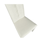 sedia montecarlo 3 bottoni tessuto bianco, design accogliente ideale per sedute prolungate