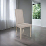 sedia nancy in tessuto soro 23 tortora e struttura in tinta, sedia imbottita con rivestimento in tessuto o velluto