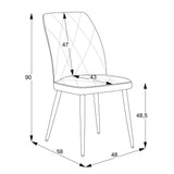 sedia vika in nabuk uras 2 tortora con piedini neri, design accogliente ideale per sedute prolungate