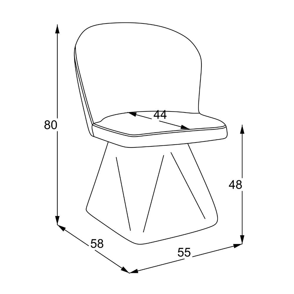sedia girevole piyan in tessuto nordic 18 colore grigio scuro, design accogliente ideale per sedute prolungate
