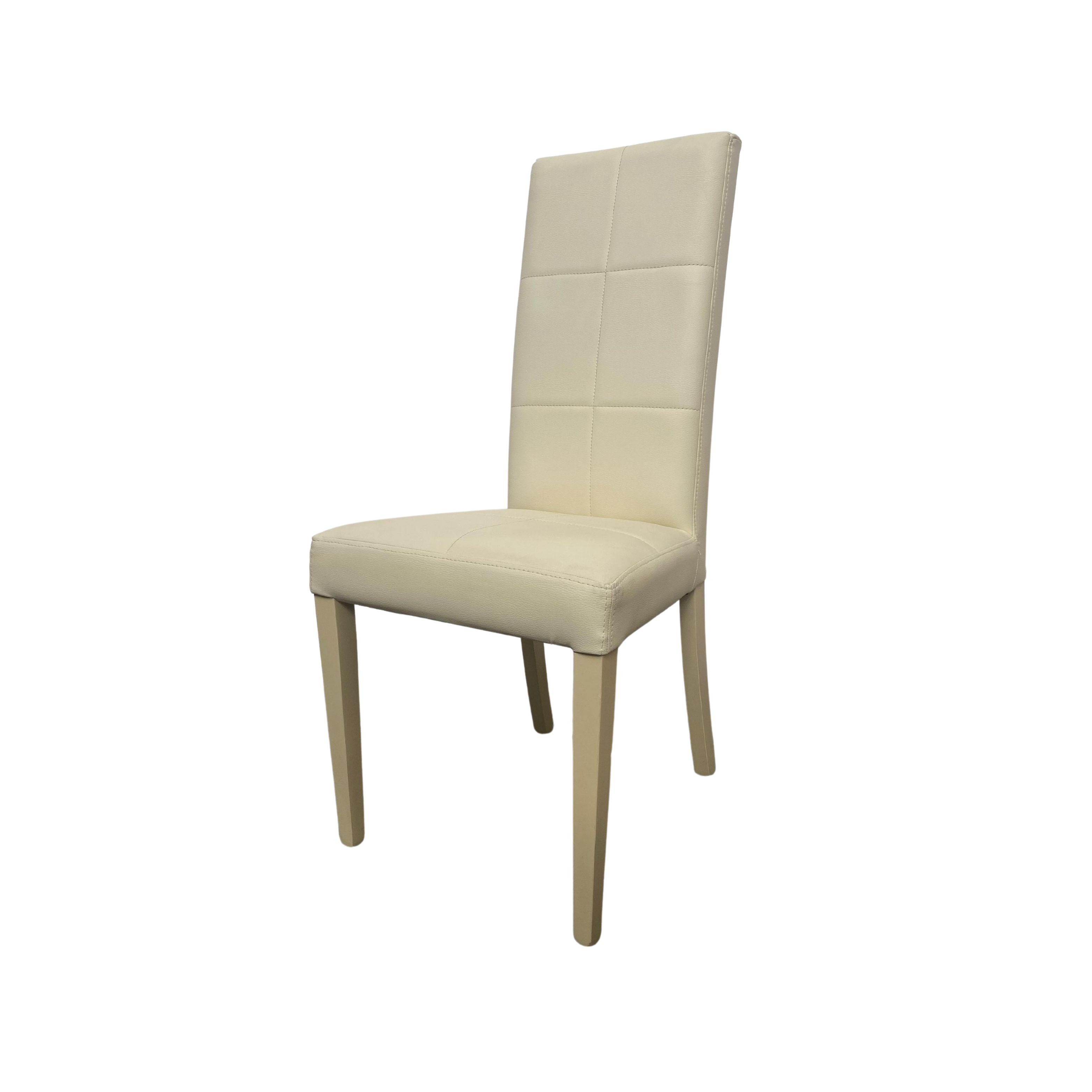 sedia imbottita giada standard colore beige, dettaglio dell’imbottitura morbida e confortevole