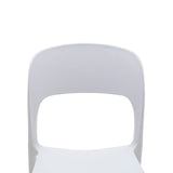 set di 4 sedie south beach in polipropilene bianco, ideale per arredare con stile il tuo spazio outdoor