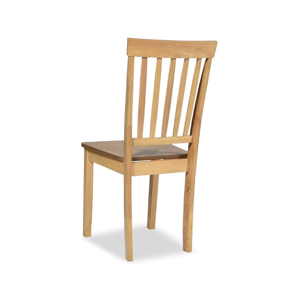 sedia in legno dori colore rovere h 93x42.5x41.5 cm., struttura robusta con finitura opaca o laccata