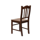 sedia silvana in legno, vista ambientata in sala da pranzo o rustico moderno