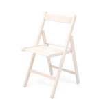 sedia pieghevole penelope in legno bianco, sedia classica in legno massello per cucina o sala