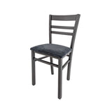 sedia cromica grigio seduta enjoy lux 24, dettaglio della lavorazione naturale del legno