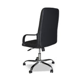 poltrona da ufficio cr106h in tessuto nero e base cromata, rivestimento traspirante in rete o tessuto tecnico