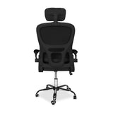 sedia da ufficio ergonomica vibes con tessuto a rete nero con base cromata, rivestimento traspirante in rete o tessuto tecnico