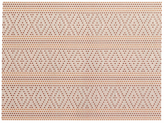 set da tavola panama tomette, colore tomette, taglia 33 x 45. coordinato da tavola piegato con vista completa su sfondo neutro