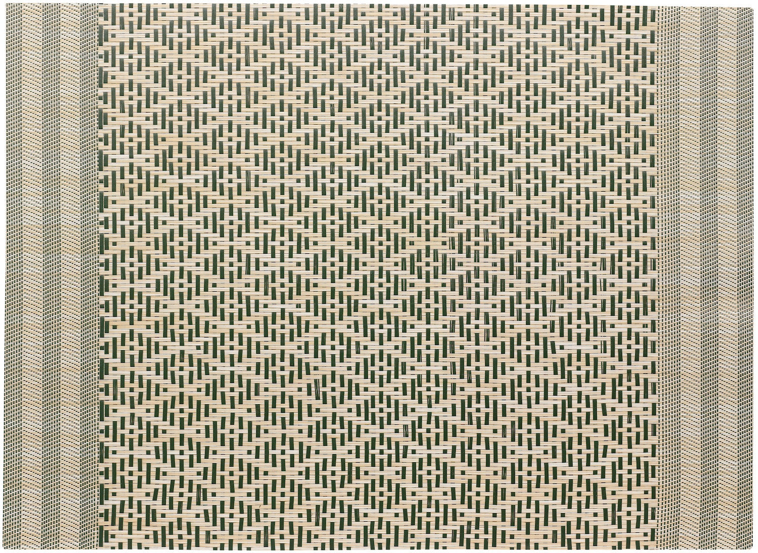 set da tavola kadra verde abete, colore verde abete, taglia 33 x 45. realizzato in 75% pvc 25% poliestere, unisce estetica e funzionalità per ogni pasto