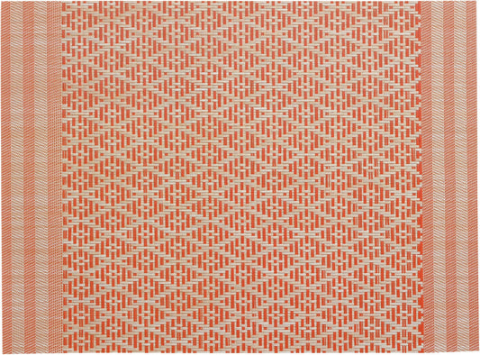 set da tavola kadra marmellata, colore marmellata, taglia 33 x 45. coordinato da tavola piegato con vista completa su sfondo neutro