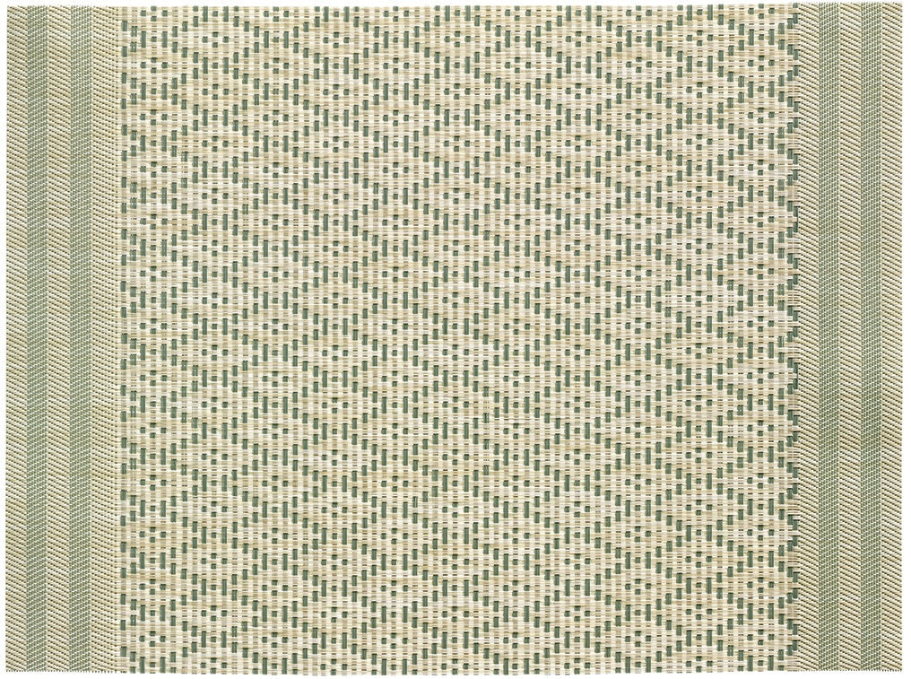 set da tavola kadra matcha, colore matcha, taglia 33 x 45. realizzato in 75% pvc 25% poliestere, unisce estetica e funzionalità per ogni pasto