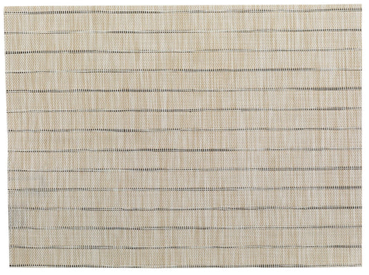 set da tavola manoka lino, colore lino, taglia 33 x 45. coordinato da tavola piegato con vista completa su sfondo neutro