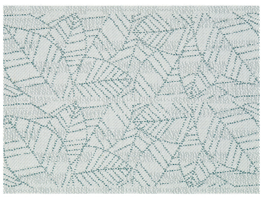 set da tavola gena pavone, colore pavone, taglia 33 x 45. coordinato da tavola piegato con vista completa su sfondo neutro