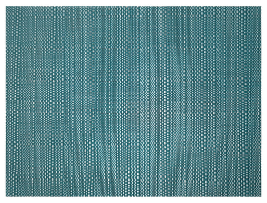 set da tavola canna pavone, colore pavone, taglia 33 x 45. coordinato da tavola piegato con vista completa su sfondo neutro