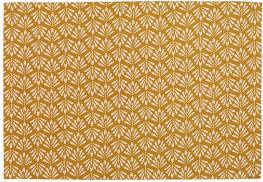 set da tavola cerato pompei bronzo, colore bronzo, taglia 33 x 48. coordinato da tavola piegato con vista completa su sfondo neutro