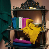 set di 2 asciugamani ospiti luna noci, colore noci, taglia 50 x 30. perfetto per l’uso quotidiano o per accogliere con stile