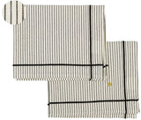 set di 2 tovagliette leonie caviale, colore caviale, taglia 40 x 50. tovaglietta in tessuto naturale perfettamente disposta su tavolo in legno