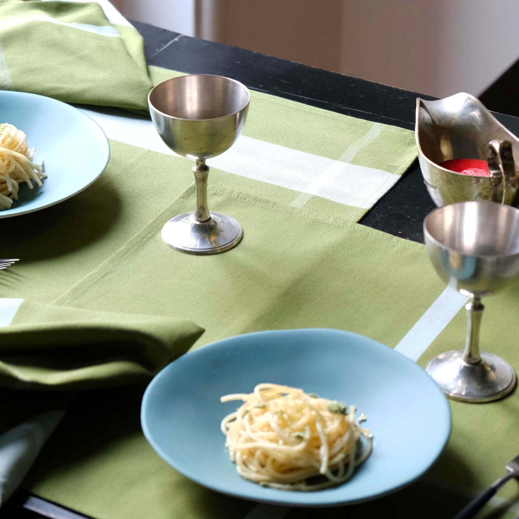 set di 2 tovagliette la nonna pistacchio, colore pistacchio, taglia 40 x 50 x 1. protegge la superficie del tavolo con un tocco elegante e sostenibile